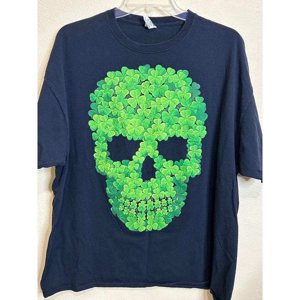 Lucky Brand T Shirt 3XL Shamrock Skull Graphic St.‎ Patrick's Day Tee